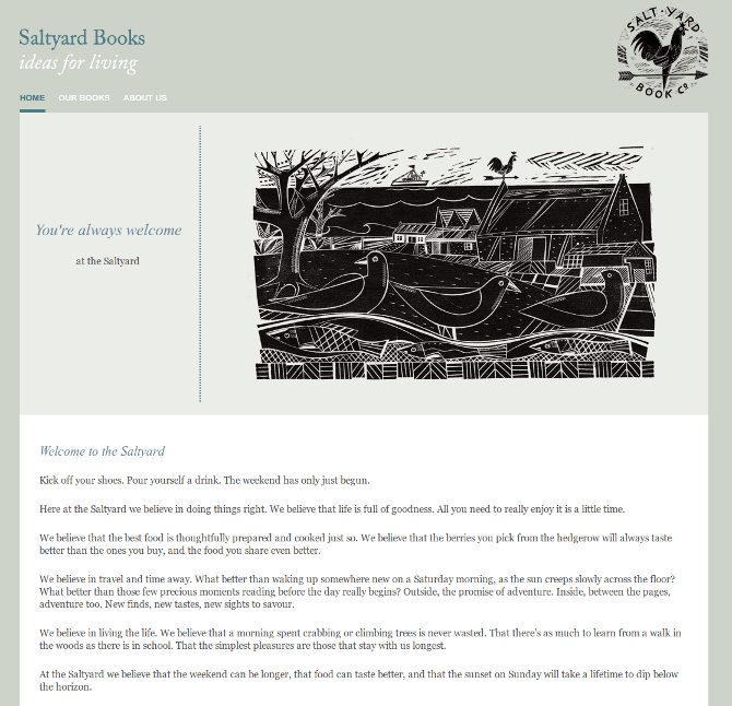 Publisher websites and blogs