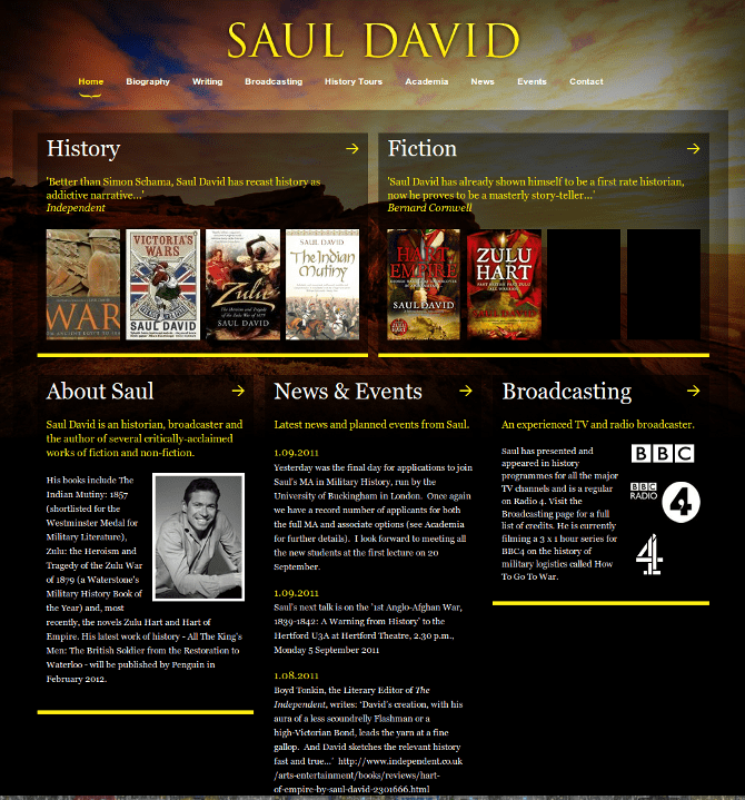 Author websites and blogs