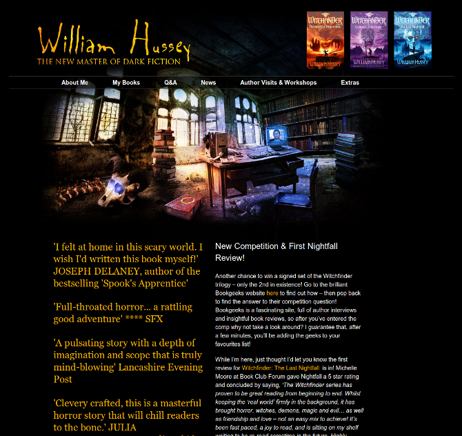 Author websites and blogs