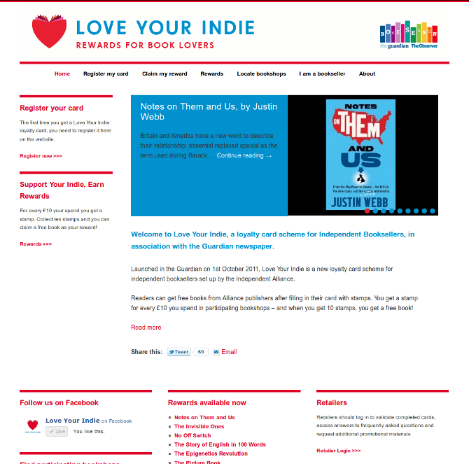Publisher websites and blogs