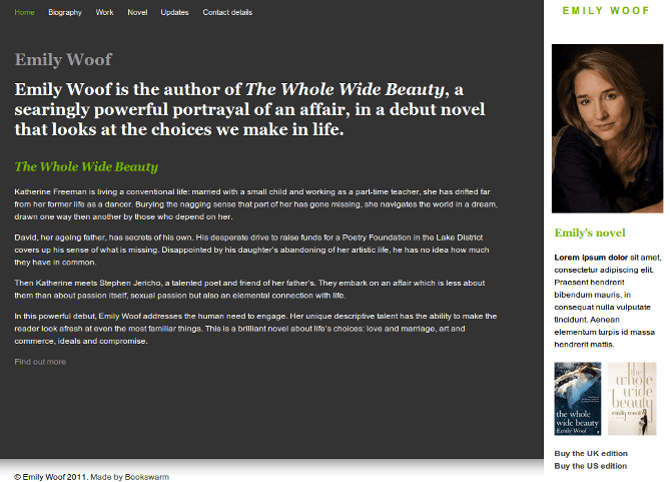 Author websites and blogs