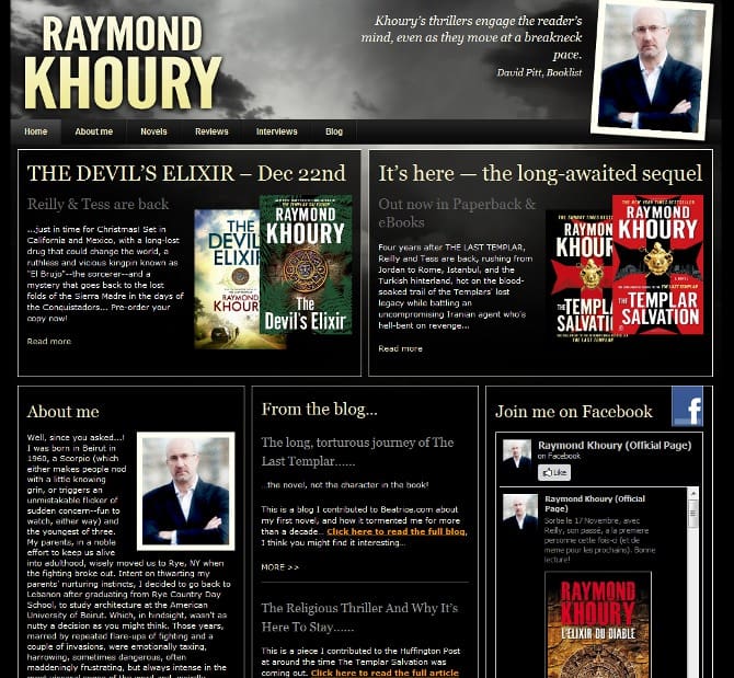 Author websites and blogs